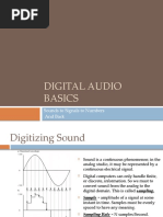 Digital Audio Basics: Sounds To Signals To Numbers and Back