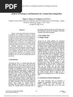 Analysis of Workspace and Kinematics For A Tomato Harvesting Robot