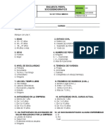 Encuesta Perfil Sociodemografico y Morbilidad Sentida Mina La Esperanza