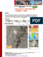 Reporte Complementario #2792 13nov2019 Fuga de Gas en El Distritro de Comas Lima 01
