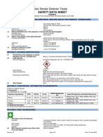 Solo Smoke Detector Tester: Safety Data Sheet