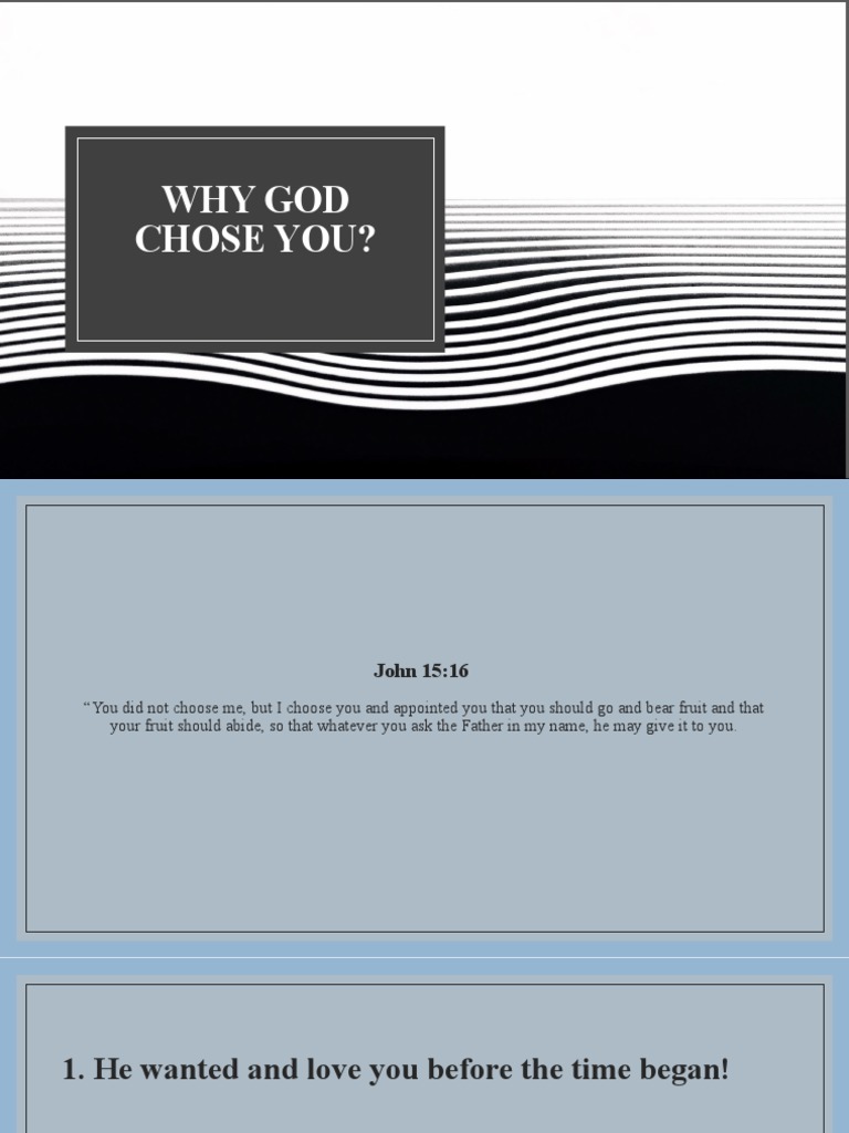Why God Chose You | PDF