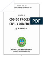 Ley 6556 Codigo Procesal Civil y Comercial ANEXO BO 13-05-2021