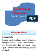 7. Teknik Penilaian