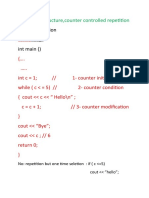 Loop Repetition Loop Int Main : Repetition Structure, Counter Controlled Repetition