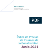 Indice Precios Insumos Construccion Junio 2021 PDF