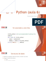 LP II - Python (Aula 6) - Listas