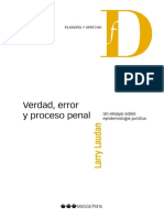 (Filosofía y Derecho) Larry Laudan - Verdad, Error y Proceso Penal. Un Ensayo de Epistemología Jurídica-Marcial Pons (2013)