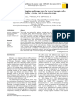 Ethiopia. Optimization of Roasting Time and Temperature For Brewed Hararghe Coffee (Coffea Arabica L.) Using Central Composite Design