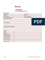 BCIS SFCA Analysis Forms 2012