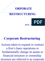Corporate Restructuring - MFM