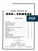 Mills Popular Standards for Ork Combos Bb Trumpet Clarinet Tenor Sax for Small Dance Bands