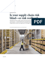 Is Your Supply Chain Risk Blind-Or Risk Resilient?