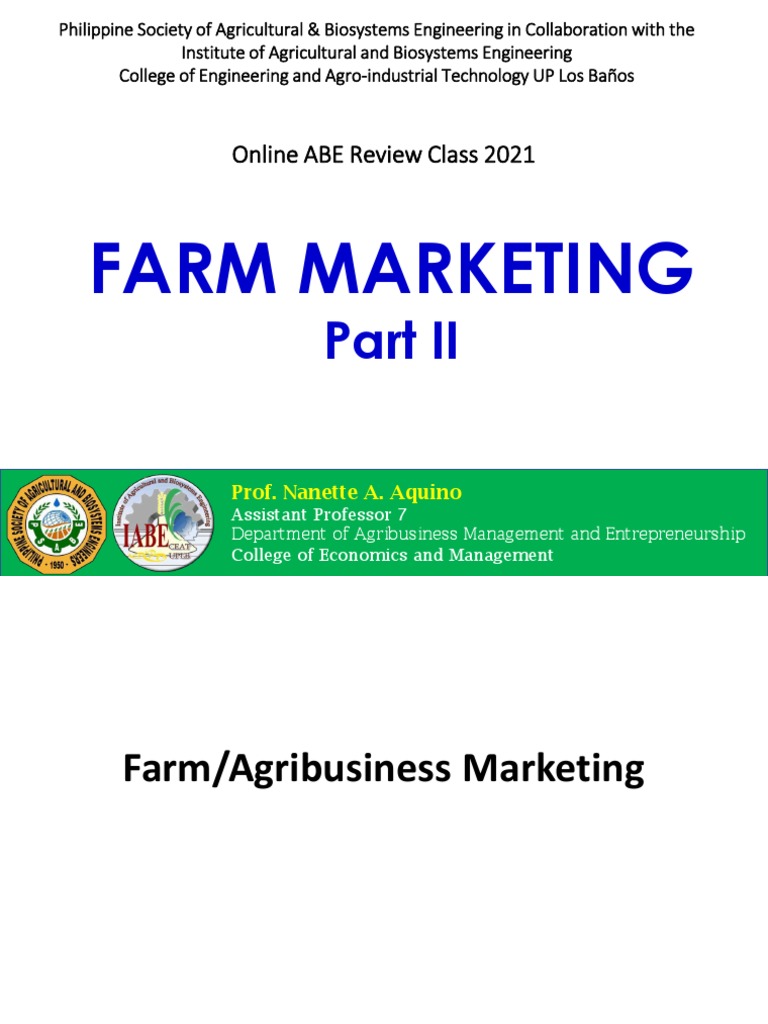 Understanding the Key Players and Functions of Agricultural Marketing