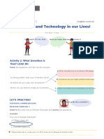 Inventions and Technology in Our Lives!: Activity 2: What Invention Is That? LEAD IN