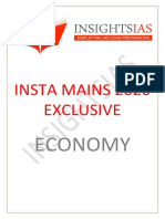 Insta Mains 2020 Exclusive: Economy