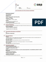 Material Safety Data Sheet: Identification 01 Tbe Substance/preparation and 01 The Company/undertakinq
