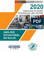 Analisis Situacional de Salud 2020 (DIRIS Lima Centro)