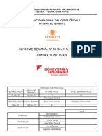 Informe Semanal N05 - Apoyo Proyecto Planta Tratamiento de Escoria