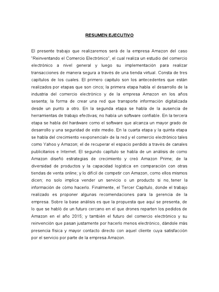 Reinventando El Comercio Electrónico-Resumen Ejecutivo | PDF