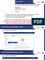Tutorial 02 -  Microsoft - Solicitar Practice Key, Voucher e Couses