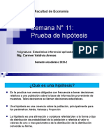 Semana 11 - Prueba de Hipótesis I