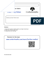 Exact Trig Values: Level 2 Further Maths