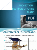Project On "Comparison of Child Plan