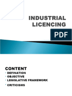 Industrial Licencing