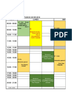 Horario VI Ciclo