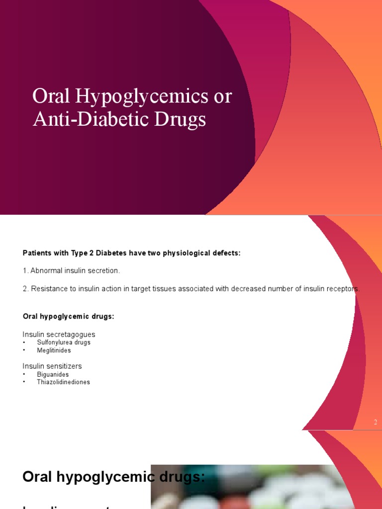 Oral Hypoglycemics | PDF | Insulin | Diabetes