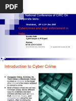 National Conference of CIRC On Corporate Laws-: Cybercrimes and Legal Enforcement in India