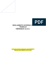 Proyecto de Reglamento Interno de Trabajo - 2021 HENGDA