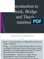Hook, Bridge and Thesis