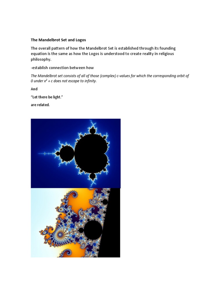 Mandelbrot Set and Logos Connection | PDF | Color | Applied Mathematics