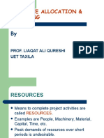 Resource Allocation & Levelling: Prof. Liaqat Ali Qureshi Uet Taxila