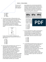 Prova de Física com 9 questões