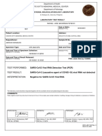 Sars-Cov2 Viral Rna Detection Test (PCR) Sars-Cov-2 (Causative Agent of Covid-19) Viral Rna Not Detected Negative For Sars Cov2 Viral Rna