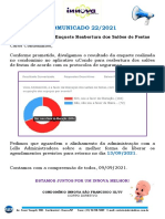 22+ +COMUNICADO+ +Resultado+Enquete+Reabertura+Dos+Salões+de+Festas