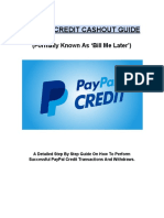Paypal Credit Cashout Guide