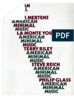 Wim Mertens - American Minimal Music La Monte Young, Terry Riley, Steve Reich, Philip Glass
