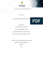 Actividad 2 - Formulación y Evaluación de Proyectos