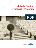 Guia de Eventos, Cerimonial e Protocolo: para A Rede Federal de Educação Profissional, Científica E Tecnológica