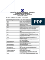 Evaluacion de Estadisticas