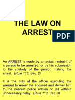 Lesson 3 LAW On ARREST Rule 113 of Rules of Court