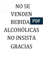 No Se Venden Bebidas Alcohólicas No Insista