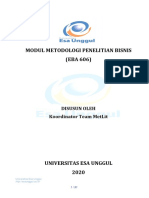 MODUL PENELITIAN BISNIS