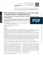 Child Sexual Abuse and Depression in Late Life For Men A Population-Based Longitudinal Analysis