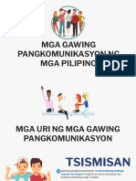 Mga Gawing Pangkomunikasyon NG Mga Pilipino