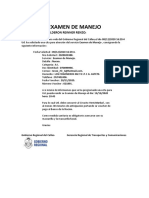 EXAMEN DE MANEJO